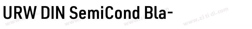 URW DIN SemiCond Bla字体转换